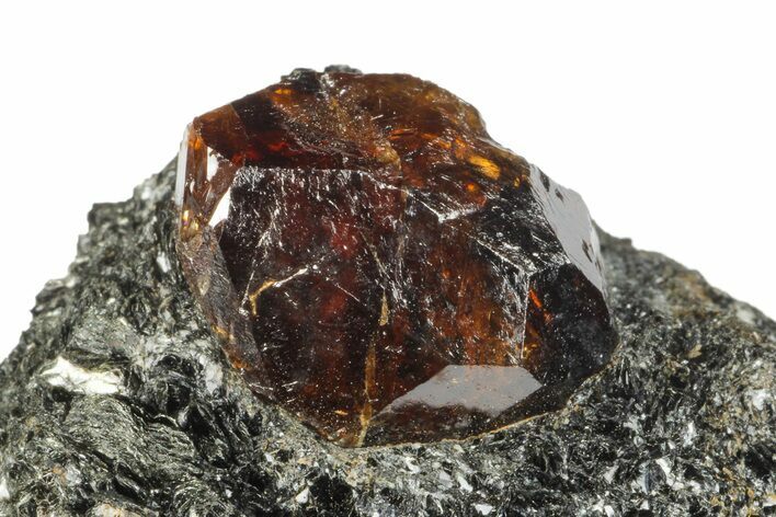 Fluorescent Zircon Crystal in Biotite Schist - Norway #175870